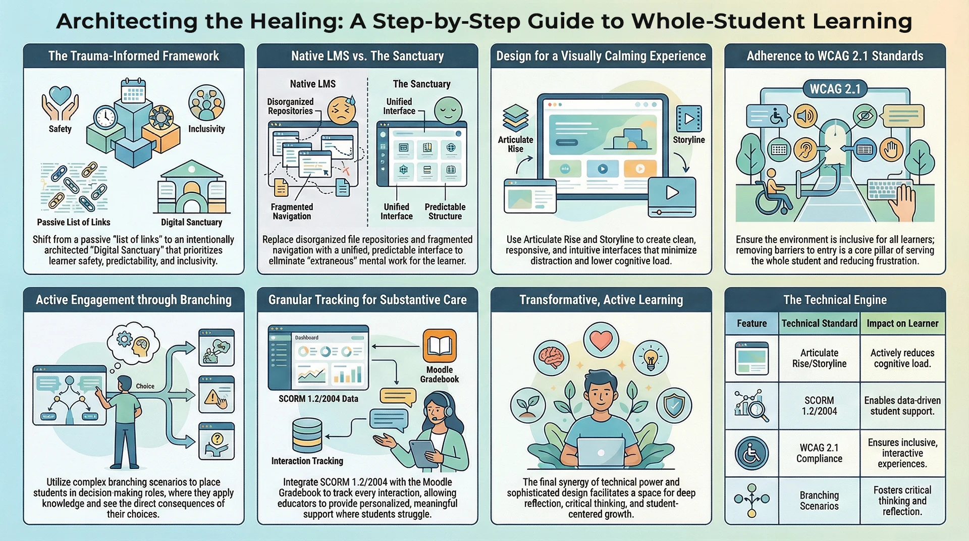 Architecting the Healing: A Step-by-Step Guide to Whole-Student Learning — full infographic